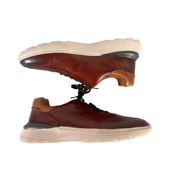 Clarks Sprint Lite Lace Men's Tan Leather Sneakers Shoe casual office 13 M - Picture 5 of 13